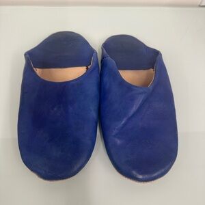 Leather Babouche Basic Slippers are a contemporary take on a traditional style.